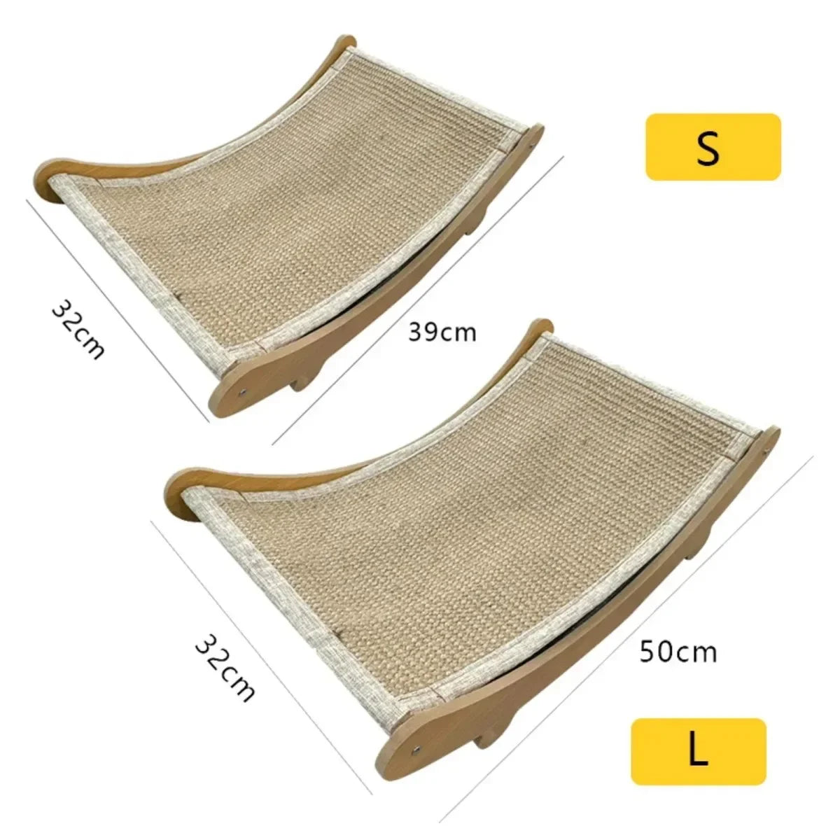 Cat Scratching Board Cat Toys Scratching Recliner Wooden Wear-Resistant Scratch-Resistant Post Wear-Resistantcat Scratcher Cats